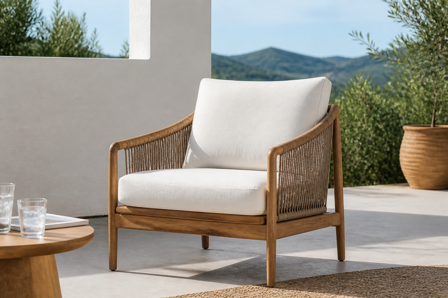 Loungestoel van wicker of hout: welke koop je?